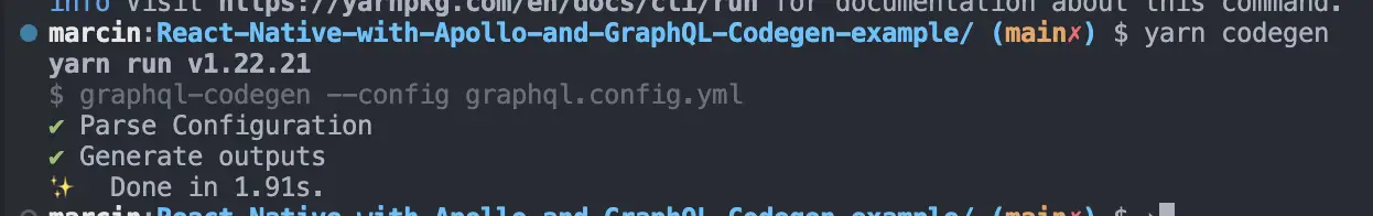 GraphQL Codegen input