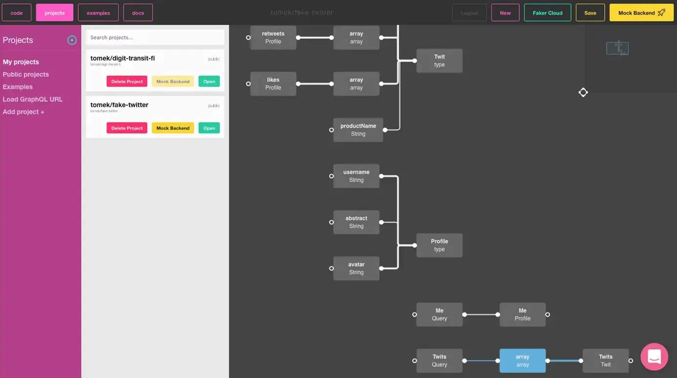 Create fake backend with GraphQL Editor