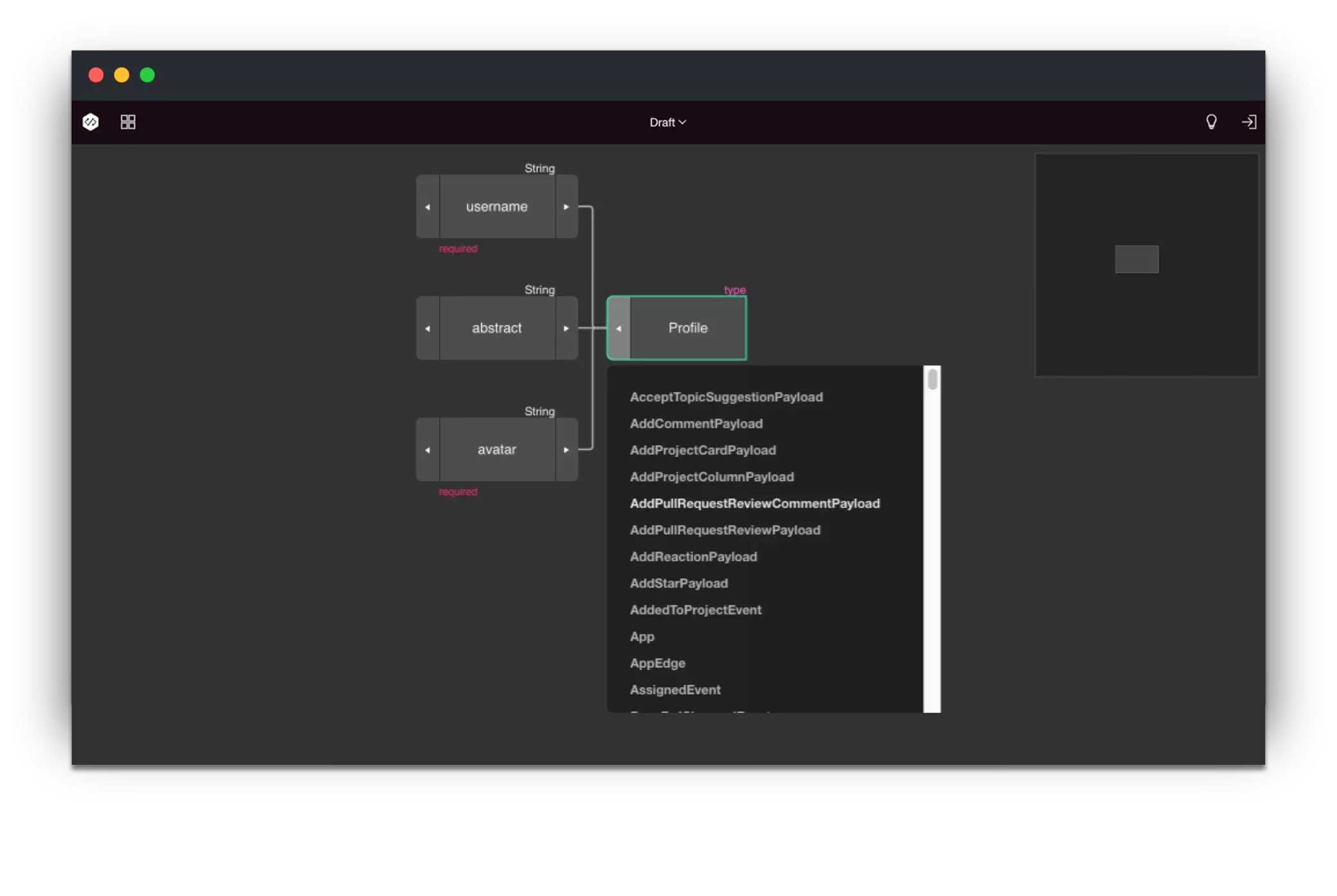 Now you have access to all elements of merged schema