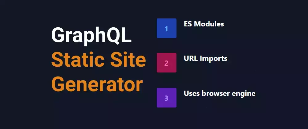 GraphQL Static Site Generator (SSG)