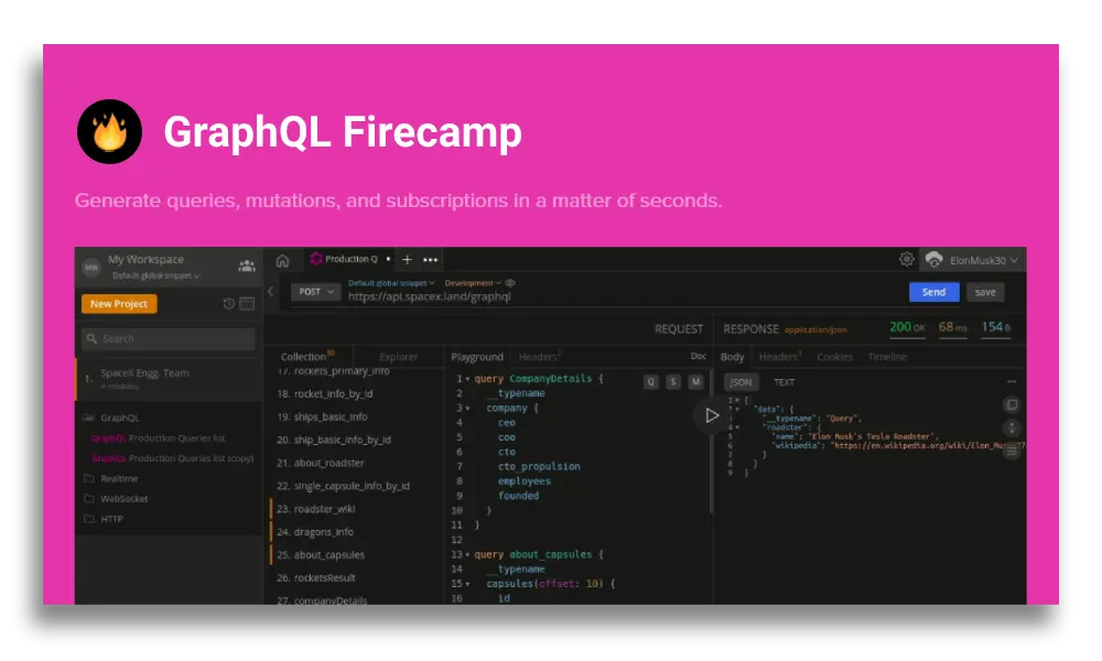 GraphQL Firecamp