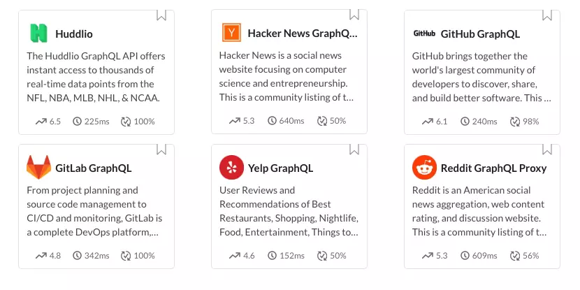 GraphQL APIs avaiable on RapidAPI